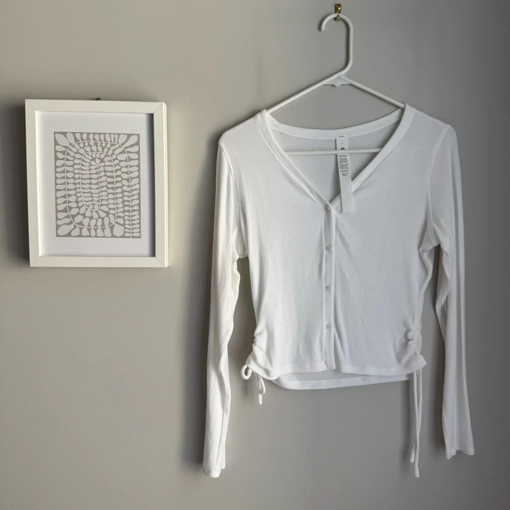 Lululemon Side-Cinch Ribbed Cardigan - Picture 7 of 14